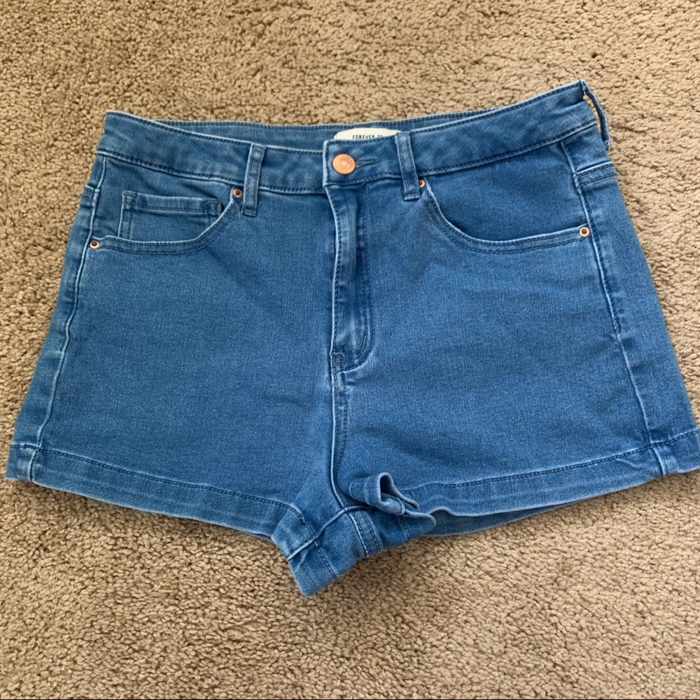 Forever 21 Blue Jean Shorts